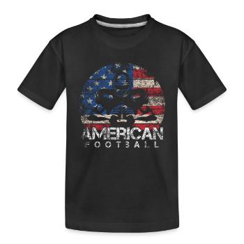 Football américain - T-shirt bio Premium Enfant - noir - Devant