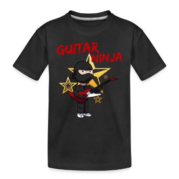 Ninja guitar guitar player guitar boy guitar - T-shirt bio Premium Enfant - noir - Devant