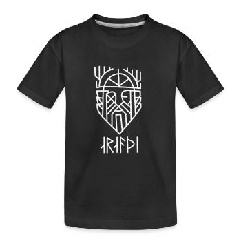 Mut - Nordische Runen - Kinder Premium Bio T-Shirt - Schwarz - Vorne