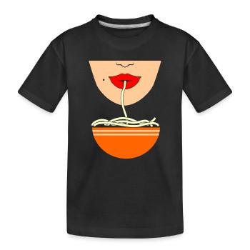 Pho Noodle food - T-shirt bio Premium Enfant - noir - Devant