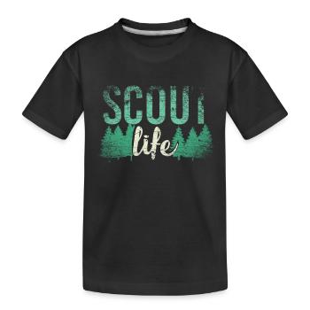Scouting Scout Life - Kinder Premium Bio T-Shirt - Schwarz - Vorne