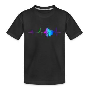 Poissons de combat siamois - T-shirt bio Premium Enfant - noir - Devant