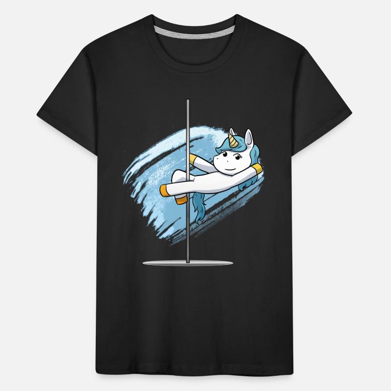 Unicorn pole dancing pole dancing dancer Kids' Premium Organic T-Shirt