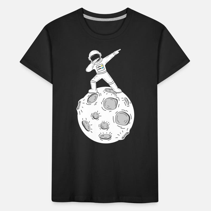 Moon astronaut Dab Dabbing Moon Kids' Premium Organic T-Shirt