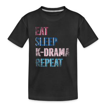 K Drama K-Drama Geschenk - Kinder Premium Bio T-Shirt - Schwarz - Vorne