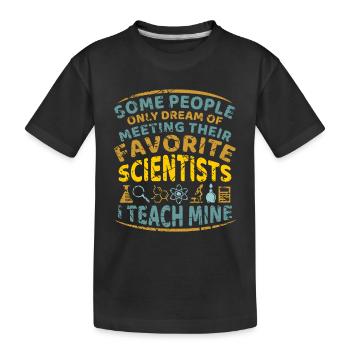 Professeur de biologie professeur de chimie professeur de biologie chimie - T-shirt bio Premium Enfant - noir - Devant