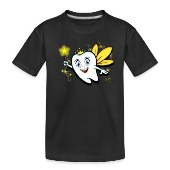 Carnival tooth fairy - Kids' Premium Organic T-Shirt - black - Front