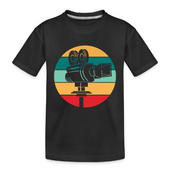 Cinéaste réalisateur réalisateur - T-shirt bio Premium Enfant - noir - Devant