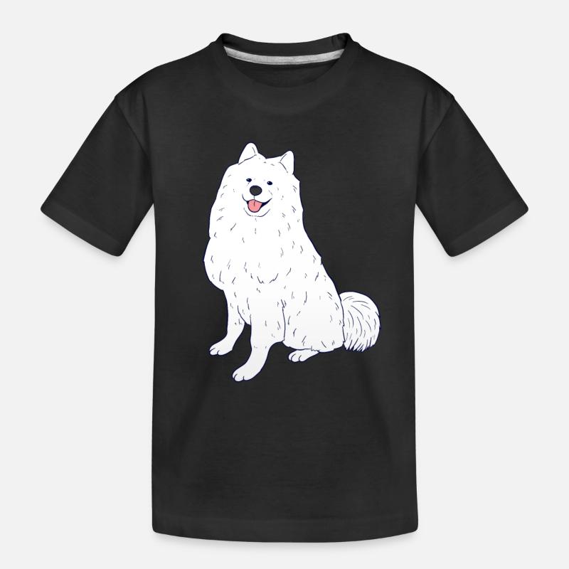 Samojede - Kinder Premium Bio T-Shirt - Schwarz