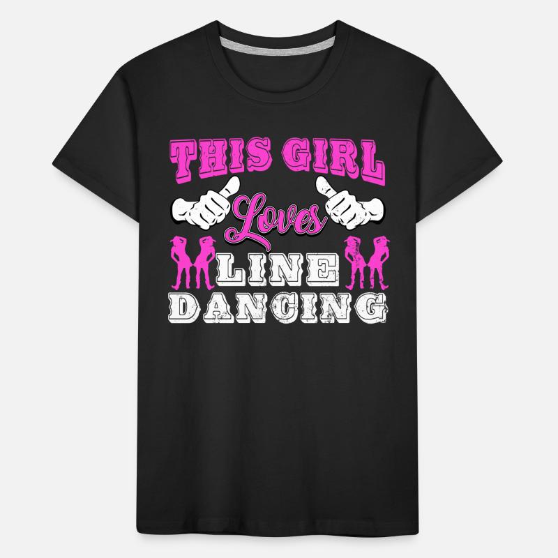 Linedance, Line dancing Linedancer Kinder Premium Bio T-Shirt