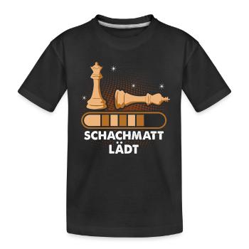 Schachmatt Schach Schachmeister - Kinder Premium Bio T-Shirt - Schwarz - Vorne