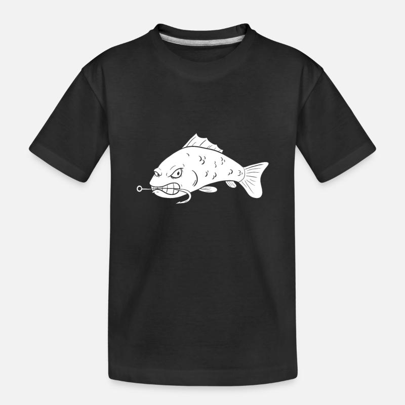 Poisson drôle - T-shirt bio Premium Enfant - noir