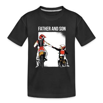 Moto Moto Motocross Sport Rapide - T-shirt bio Premium Enfant - noir - Devant