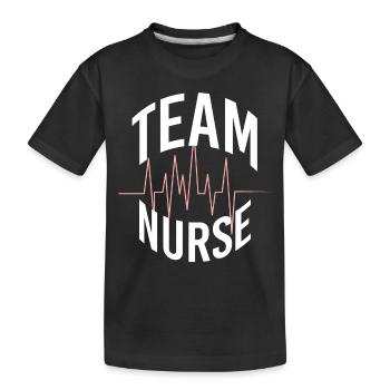 Costume d'infirmière - T-shirt bio Premium Enfant - noir - Devant