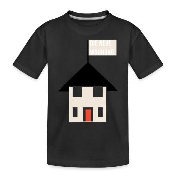 die neue wohnung shirt - Kinder Premium Bio T-Shirt - Schwarz - Vorne