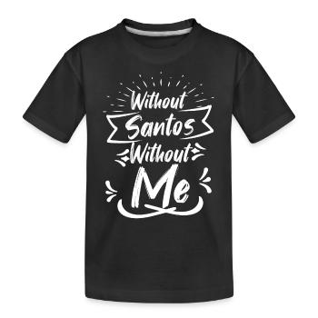 Nom de Santos - T-shirt bio Premium Enfant - noir - Devant