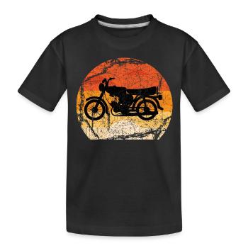 Cyclomoteur Simson S51 - T-shirt bio Premium Enfant - noir - Devant