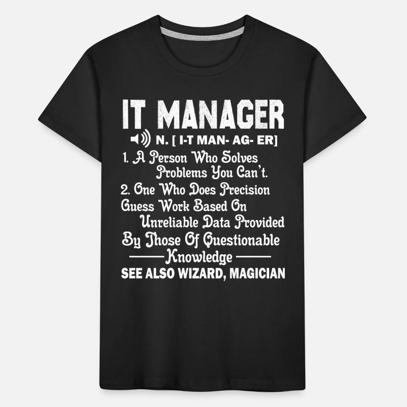 Responsable informatique Définition du responsable informatique T-shirt bio Premium Enfant