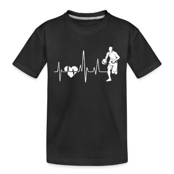 Basketball Basketball Heartbeat - T-shirt bio Premium Enfant - noir - Devant