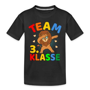 Team 3.Klasse Klassenwechsel Grundschule Schulanfa - Kinder Premium Bio T-Shirt - Schwarz - Vorne