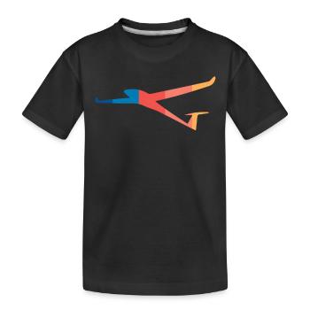 Pilote de planeur en plein essor - T-shirt bio Premium Enfant - noir - Devant