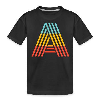 A - T-shirt bio Premium Enfant - noir - Devant