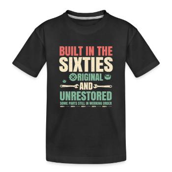 Fabriqué Dans les années 60 Cadeau - T-shirt bio Premium Enfant - noir - Devant