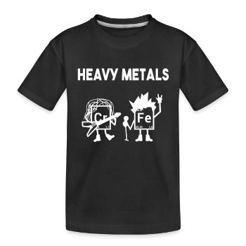 Heavy Metals Chemistry Nerd Puns Ella Lopez - Kids' Premium Organic T-Shirt - black - Front