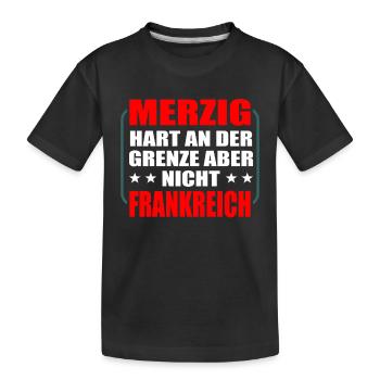 Merzig Saarland Saarländer - Kinder Premium Bio T-Shirt - Schwarz - Vorne