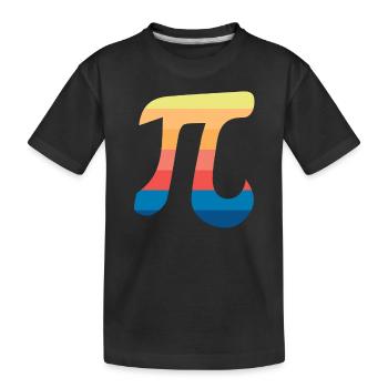 numéro de cercle pi - T-shirt bio Premium Enfant - noir - Devant