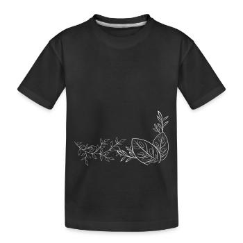 Icône de mariage plantes fleurs - T-shirt bio Premium Enfant - noir - Devant