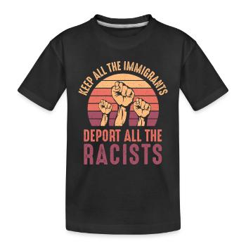 Révolution résistance consommation capitalisme politique - T-shirt bio Premium Enfant - noir - Devant