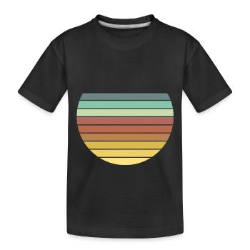 Kreise - Kinder Premium Bio T-Shirt - Schwarz - Vorne