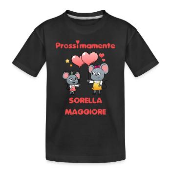 Prossimamente Sorella Maggiore Topi Carini - T-shirt bio Premium Enfant - noir - Devant