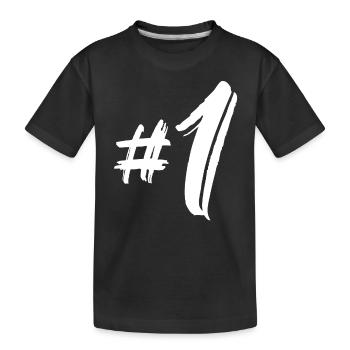numéro 1 - T-shirt bio Premium Enfant - noir - Devant