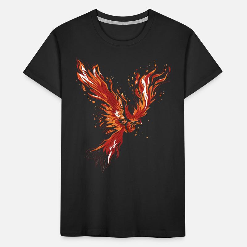 Brennender Phönix Kinder Premium Bio T-Shirt