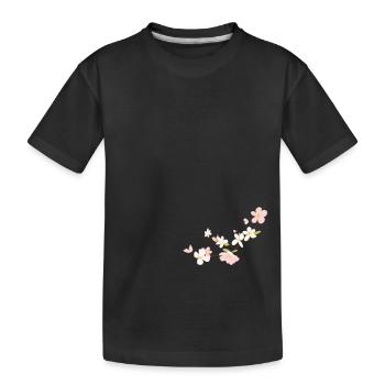 fleurs - T-shirt bio Premium Enfant - noir - Devant