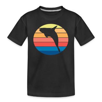Killerwal Orca - Kinder Premium Bio T-Shirt - Schwarz - Vorne