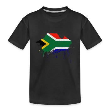 Cap Skyline Afrique du Sud drapeau drapeau Cape Town - T-shirt bio Premium Enfant - noir - Devant