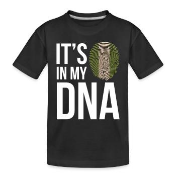 It's in my DNA fingerprint Nigerian Nigerian - Kids' Premium Organic T-Shirt - black - Front