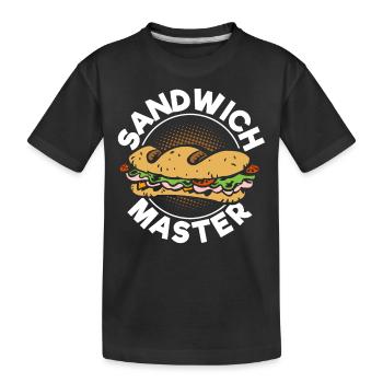 Maître sandwich - T-shirt bio Premium Enfant - noir - Devant