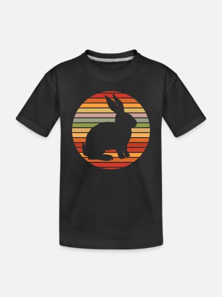 Hase - Kinder Premium Bio T-Shirt - Schwarz
