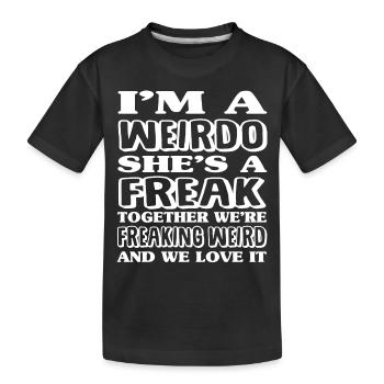 Je suis un bizarre | Freaking Bizarre BFF - T-shirt bio Premium Enfant - noir - Devant
