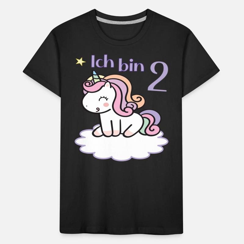 2. Geburtstag Mädchen Ich bin 2 Jahre 2 Kinder Premium Bio T-Shirt