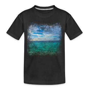 Îles Maldives Mer - T-shirt bio Premium Enfant - noir - Devant