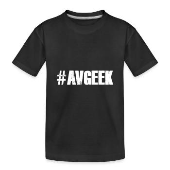 #AVGeek – La passion du pilote d’aviation - T-shirt bio Premium Enfant - noir - Devant