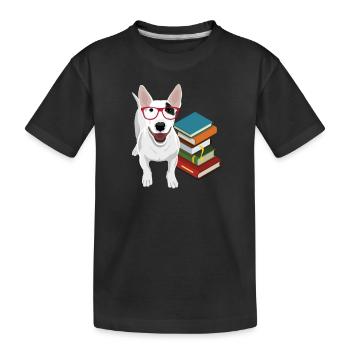 Bullterrier - Kinder Premium Bio T-Shirt - Schwarz - Vorne