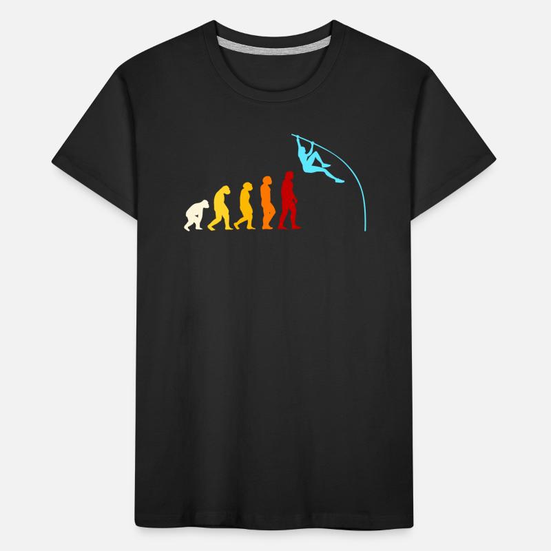 Pole vault evolution Kids' Premium Organic T-Shirt