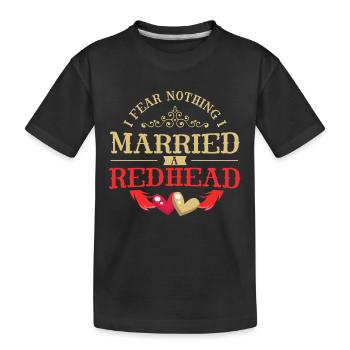 Redheads, proud redheads, red haired, proud - Kids' Premium Organic T-Shirt - black - Front