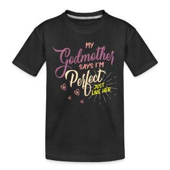 Pate, Pate Geschlecht, verraten - Kinder Premium Bio T-Shirt - Schwarz - Vorne
